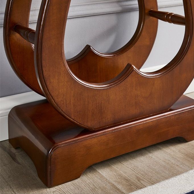31.5-inch Tall Console Table Solid Wood Half Moon End Table for Hall