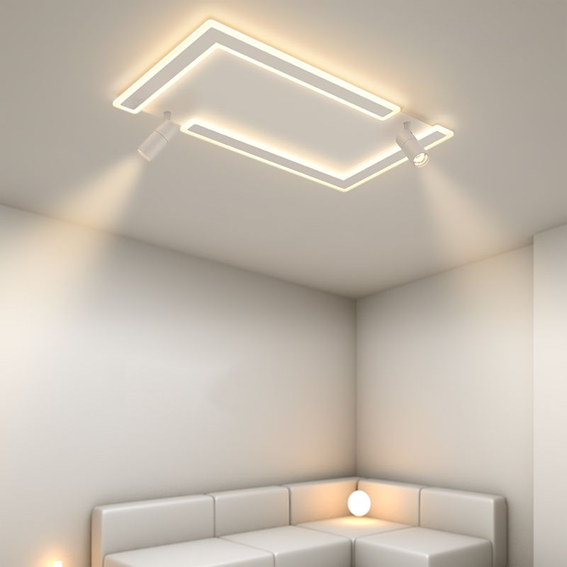 Plafonniers Simplicity avec spots LED Plafonnier encastré