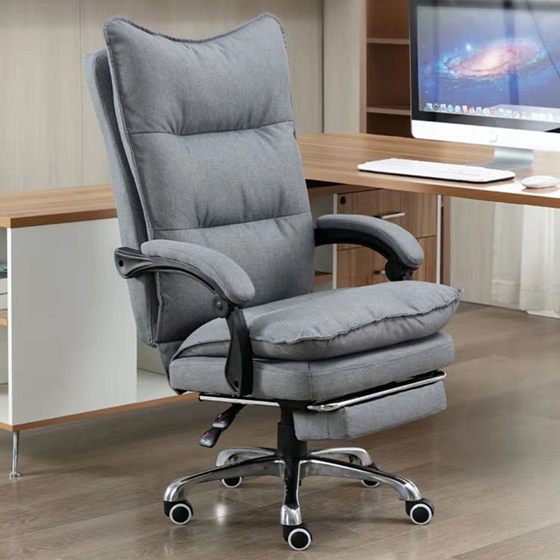 Contemporary Office Chair with Arms Adjustable Task Chair with Wheels