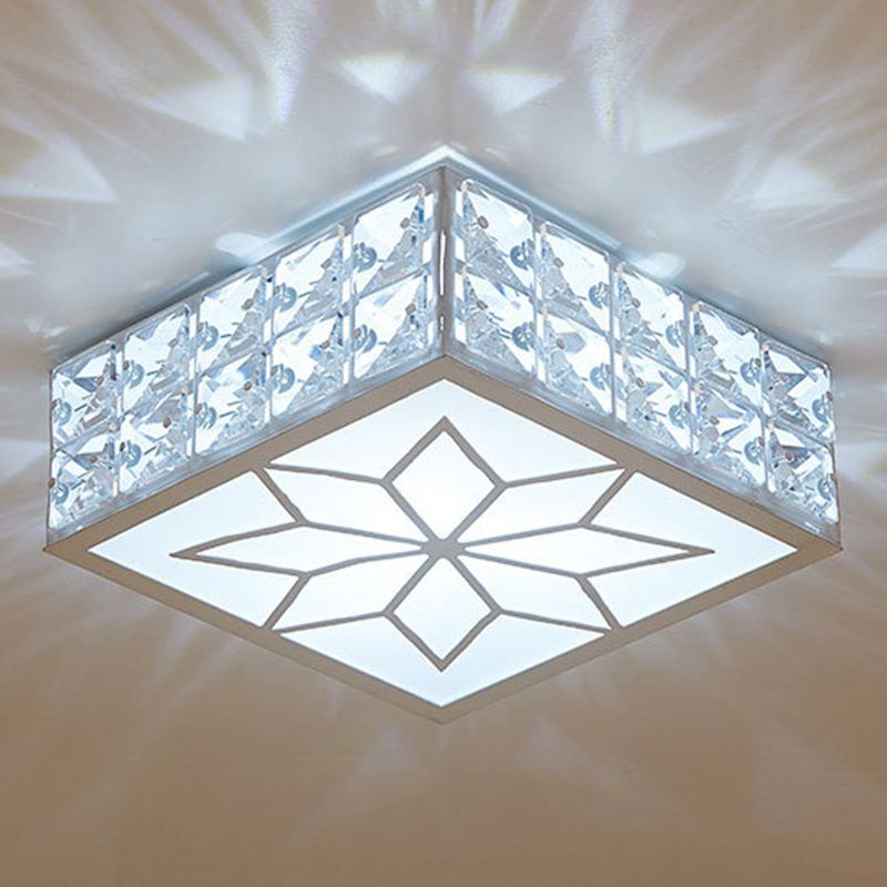 Soporte empotrado de cristal geométrico de estilo moderno con orificio de 2-3,5 pulgadas de diámetro