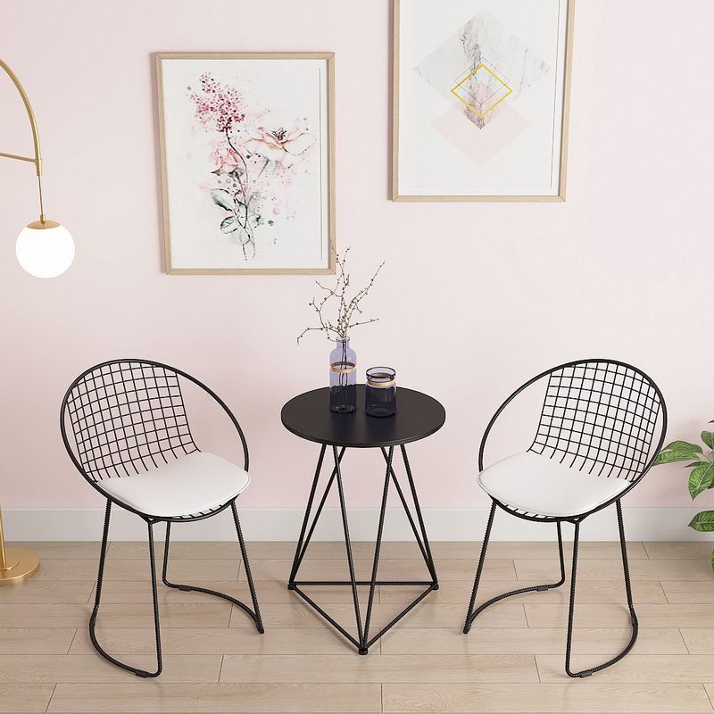 Metal Kitchen Dining Arm Chairs Contemporary Upholstered Dining Chairs