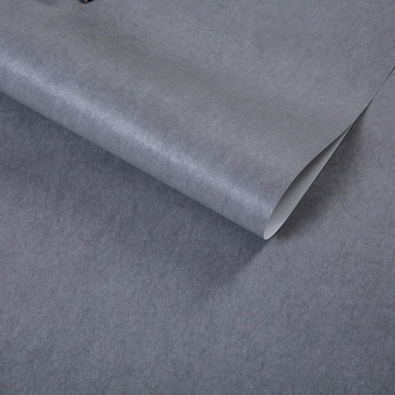 Pure Color Pattern Wallpaper Roll Modern Stain Resistant Bedroom Wall Covering, 54.2-sq ft