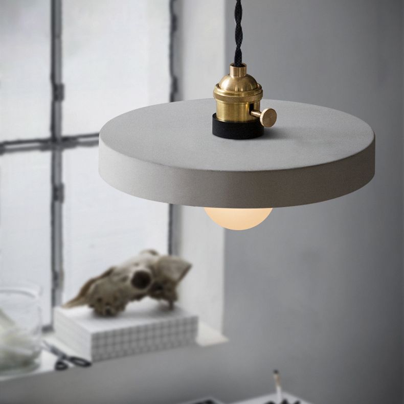 Luce a soffitto a sospensione geometrica Stile minimalista in stile Grigio Apco sospeso Luce a sospensione