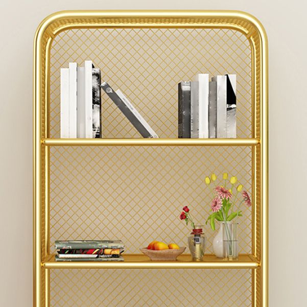 Modern Closed Bookshelf Metal Standard Bookcase With Rectangular Shelves