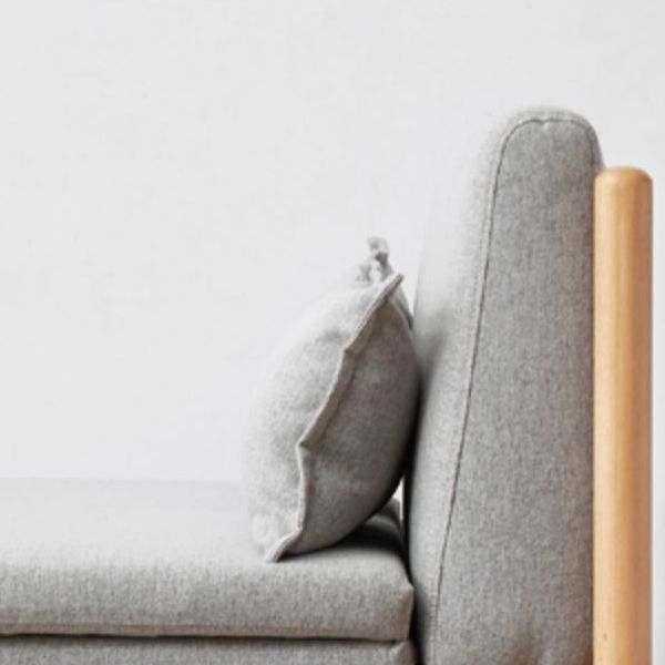 31.5" W Solid Wood Removable Sleeper Sofa Scandinavian Sofa Bed