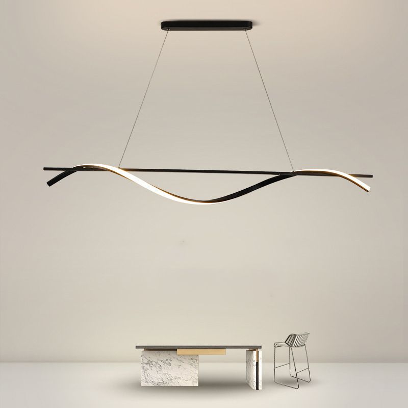 Modernism White/Black Kitchen Island Lighting Unique Ceiling Light for Bedroom