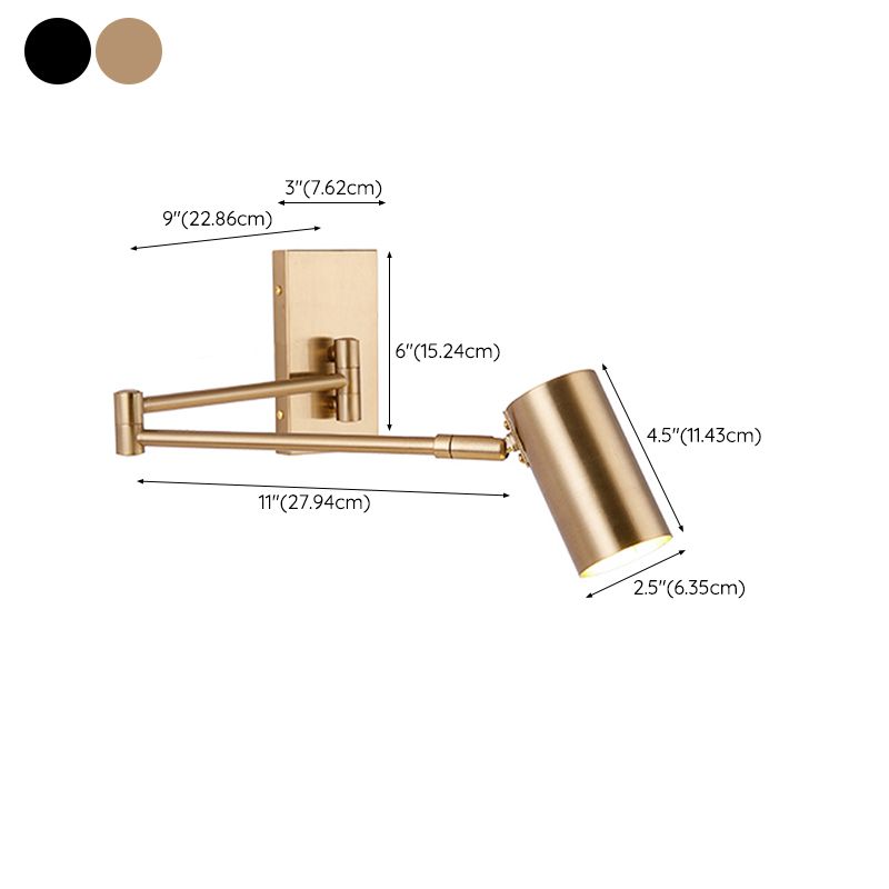 Contemporary Wall Sconce Minimalist Wall Light Fixture with Adjustable Arm