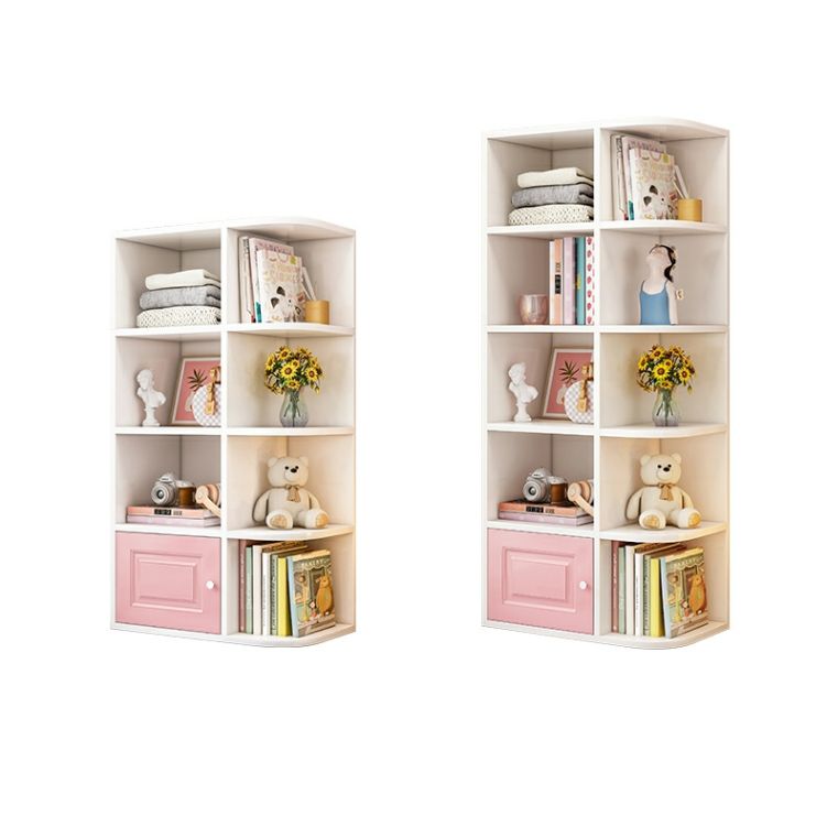 Modern Style Bookshelf Wood Closed Back Bookcase for Home Office