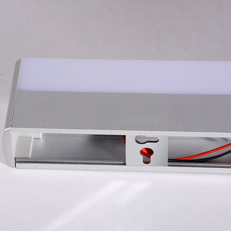 Rifini di illuminazione rettangolo di vanità moderne sconde di vanità acriliche in stile minimalista