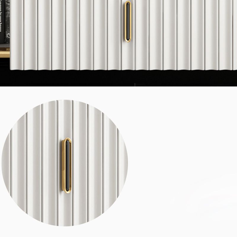 Glam Engineered Wood Horizontal Storage Chest Bedroom Chest with Drawers