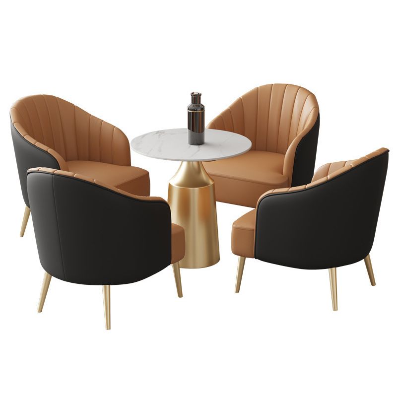 Glam 1/3/5 Pieces Dining Room Set Sintered Stone Dining Table