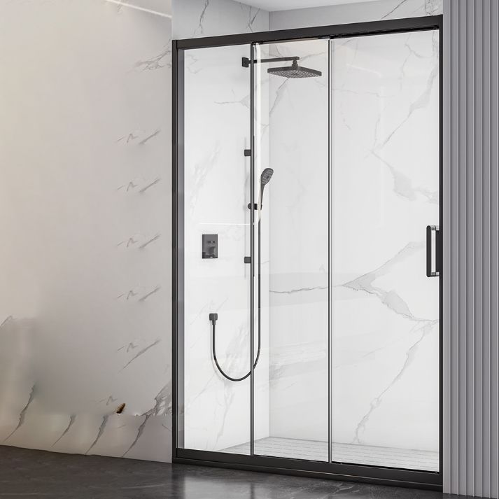 Single Sliding Semi-Frameless Shower Doors Tempered Shower Bath Door