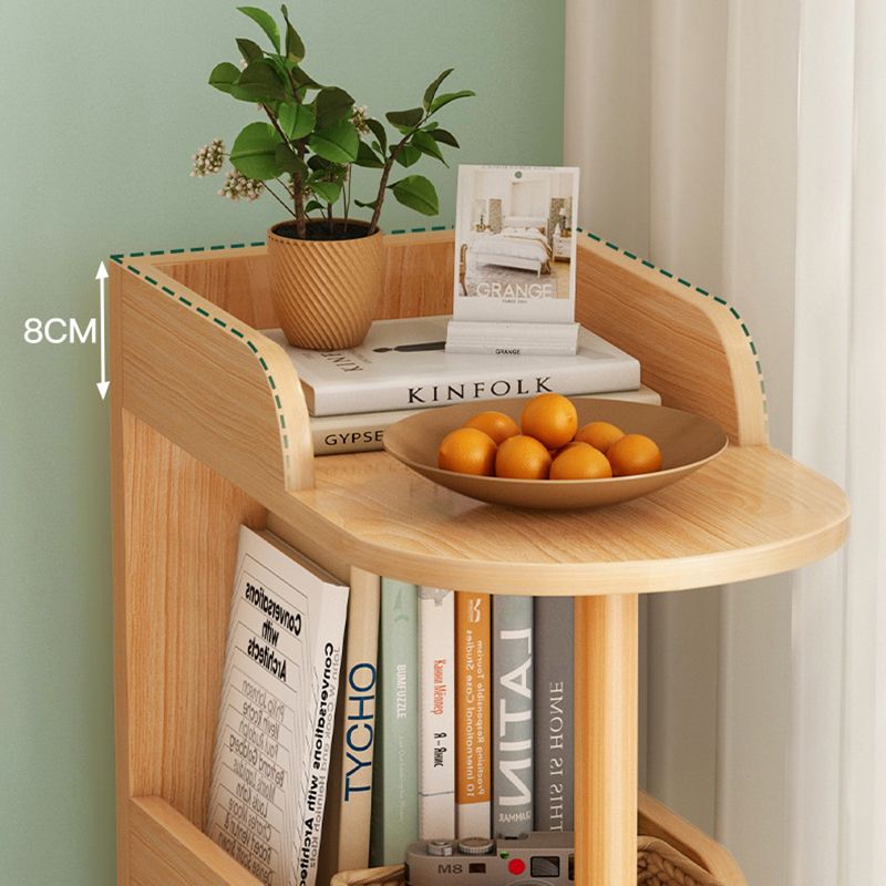 Engineered Wood Bookcase Standard Contemporary Bookshelf with Shelves