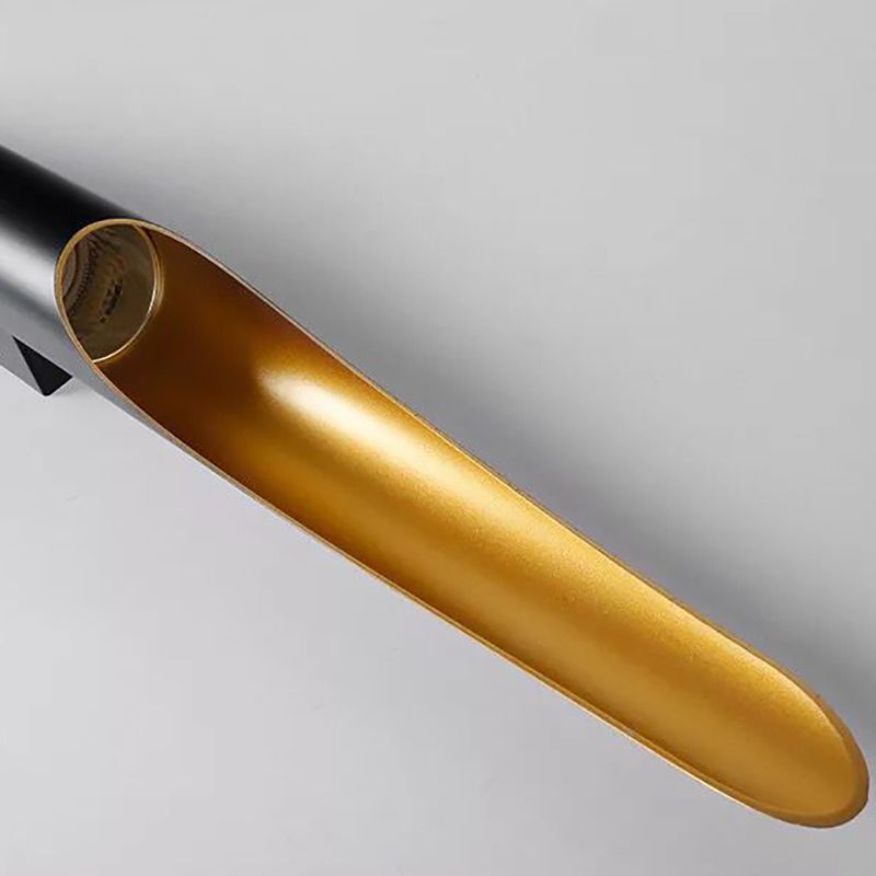 Slaapkamer Postmoderne muur SCONCE Metalen zwart-gouden wand gemonteerd verlichtingsarmatuur