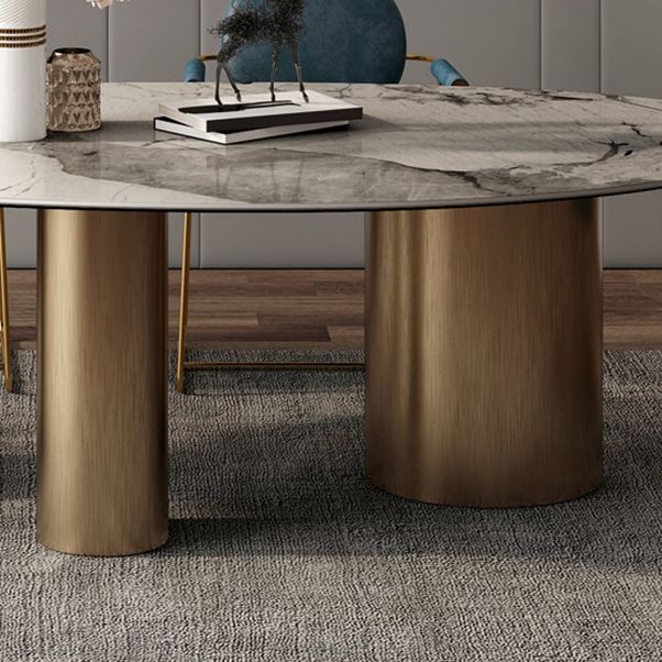 Glam Style Sintered Stone Dining Set 1/3/4/5/6 Pieces Dining Set for Dining Areas