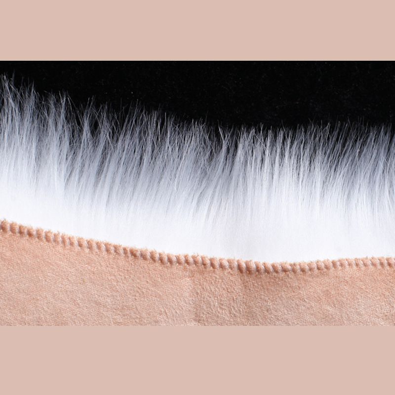 Tapis d'intérieur rond à multicolage à multicolage solide en polyester