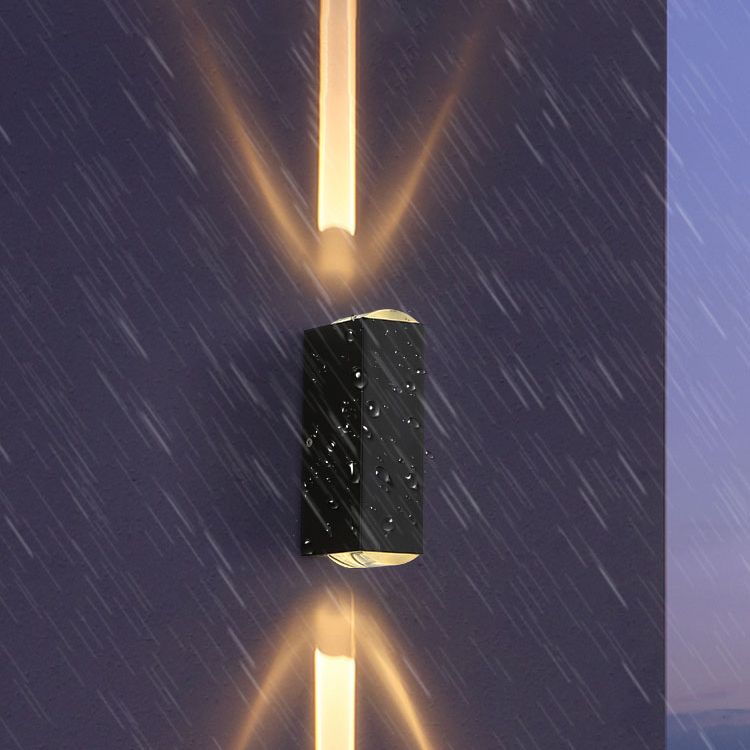 Mur mural à LED extérieur concis moderne Aluminium RECTANGULAIRE LAMPE MUR DE MUT