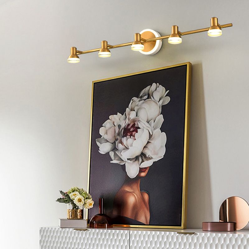 Postmodern Simplicity Bell Vanity Sconce Lights Acrylic Wall Mount Light Fixture for Bathroom