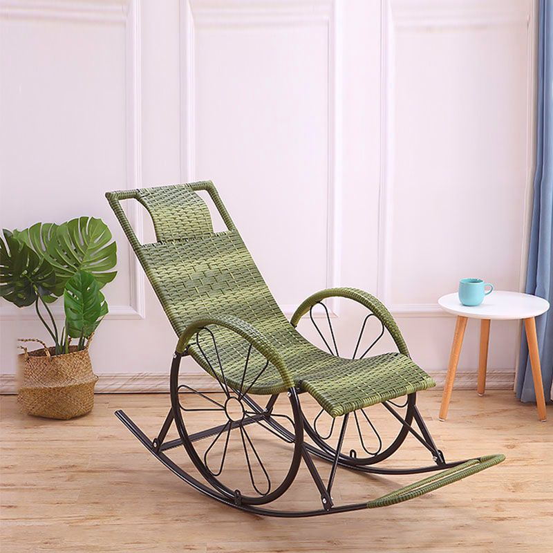 Living Room Leisure Iron Base Lazy Chair Family Single Rocking Chair