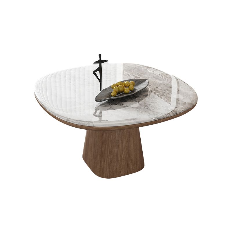 Solid Wood Base Table Square Dining Table for Kitchen Dining Room