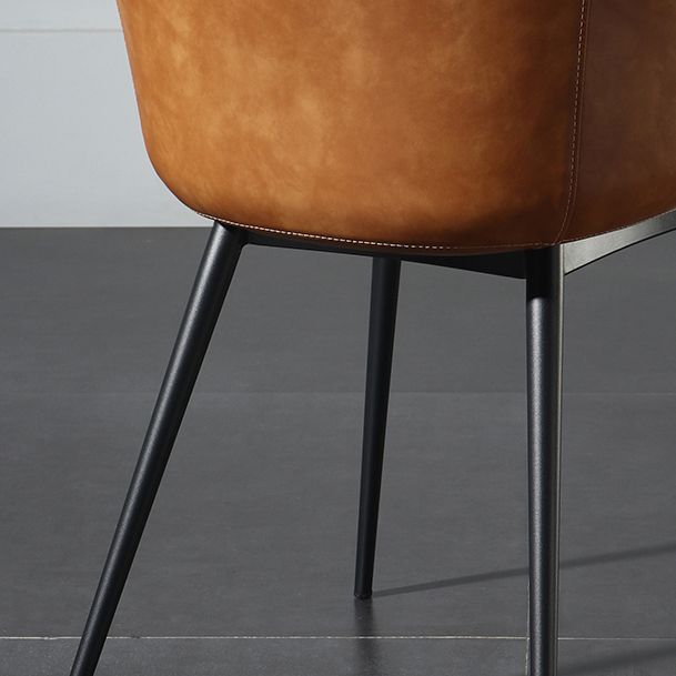 Zeitgenössischer Stil Essstuhl Arm Metal Side Parsons Stühle für Küche