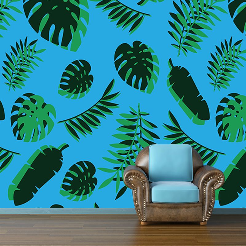Illustration Environment Friendly Mural Wallpaper Tropical Plants Bedroom Wall Mural