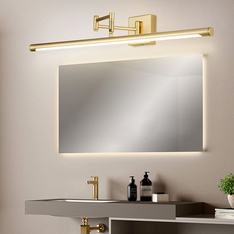Modern Style Linear Vanity Lighting Fixtures Metal 1 Light Vanity Mirror Lights