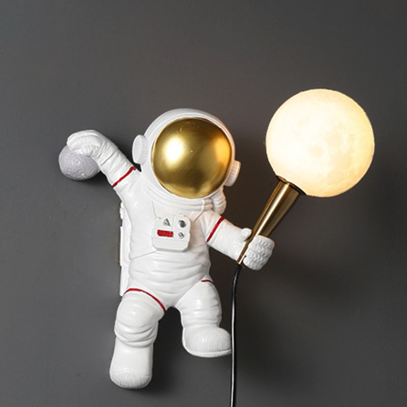 Minimalismo moderno Disparo de pared doméstica con sombra blanca para la habitación de los niños del dormitorio