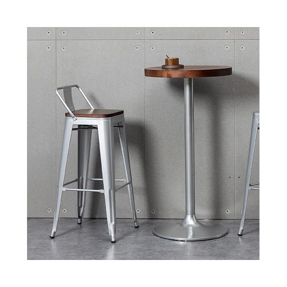 Tabouret de Bar en métal de Style industriel, tabouret de comptoir à siège carré pour Bar de cuisine