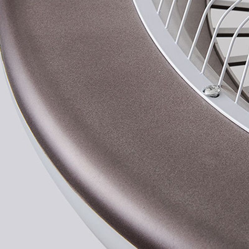 Acrylrad -förmiges halb Flush Light Makkaronstil LED -Deckenventilator Licht für Schlafzimmer