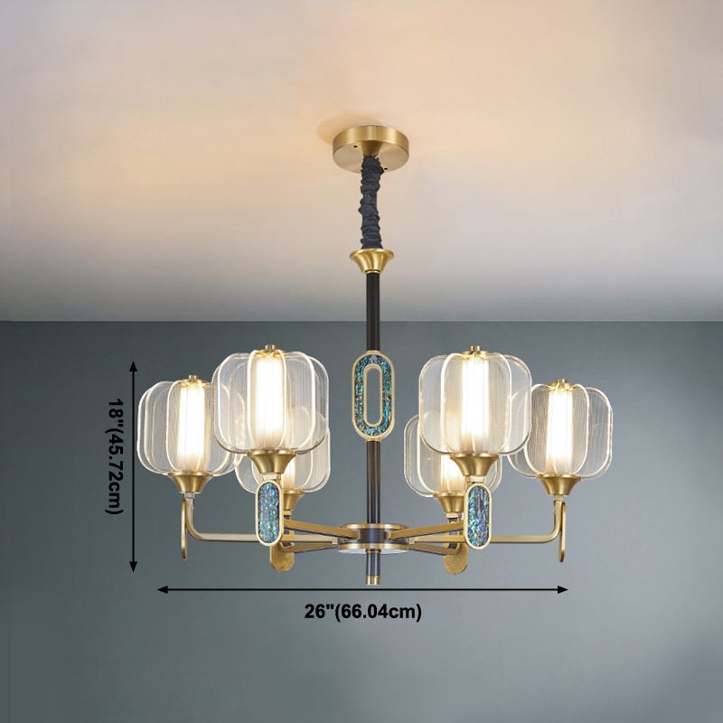 Multi -licht cilindrische tak hangende lichten moderne stijl acrylhangende verlichting