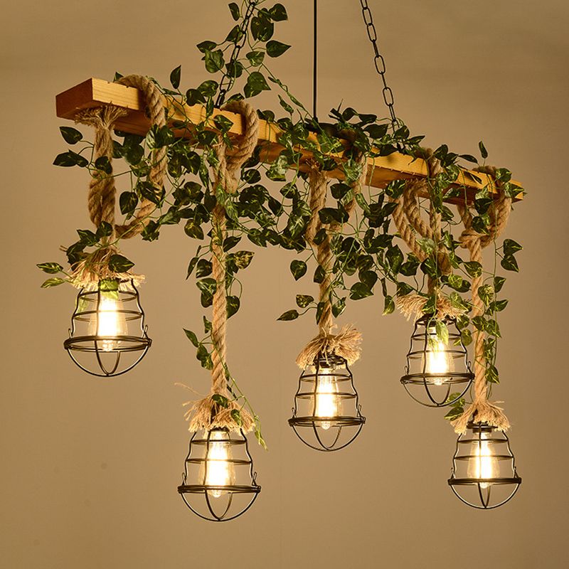Industrial Round Island Lights Metal Island Chandelier Lights for Bar