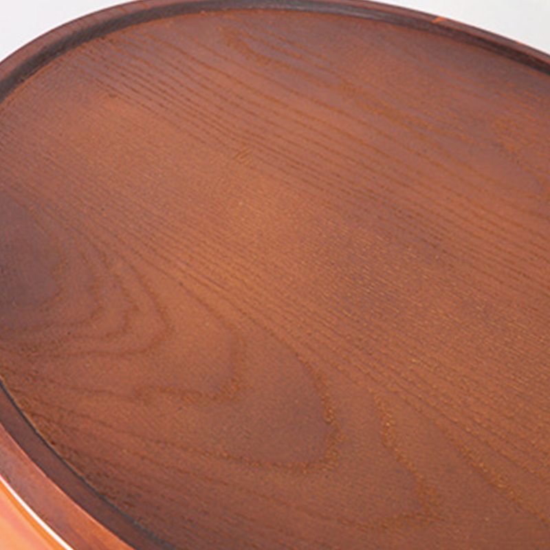 Contemporary Round Glass Coffee Table with Pedestal Base Cocktail Table