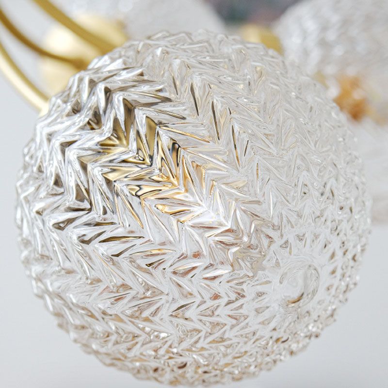 American Style Ceiling Light Ball Shape Shade Ceiling Lamp for Bedroom