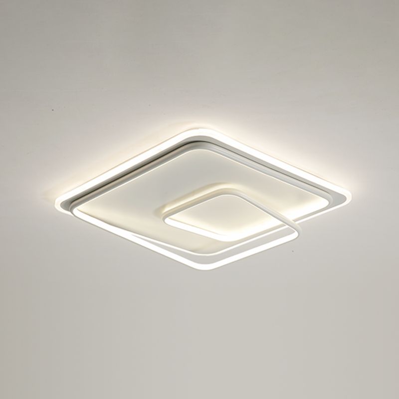 Techo De Forma Cuadrada Accesorios De Metal Estilo Moderno 2 Luces Montadas En El Techo