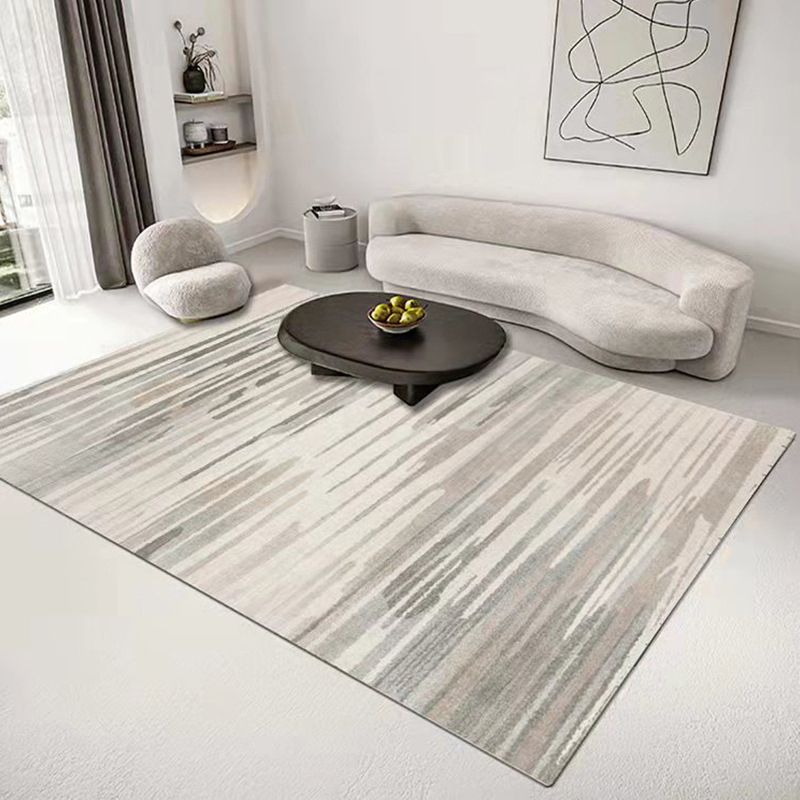 Simplicity Area Rug Polyester Indoor Carpet Stain Resistant Rug for Living Room Decoration