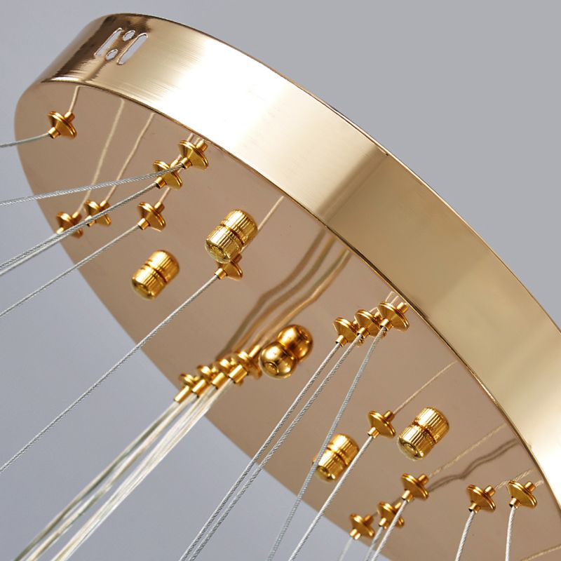 Zeitgenössische mehrschichtige Decke hängende Licht mit Kristallschatten für Esszimmer