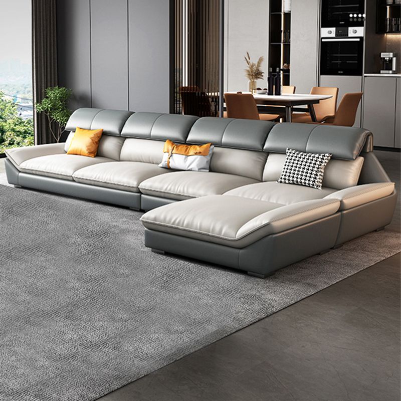 Scandinavian Faux Leather Sofa/Sectionals for Living Room 37.4" High