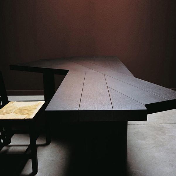 Modern Black and Bround in Wood Counter Table Specialty Dining Table for Kitchen