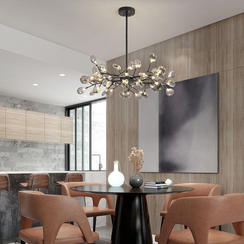 Lampadari contemporanei rotondi lampadario illuminazione metallo lampadario