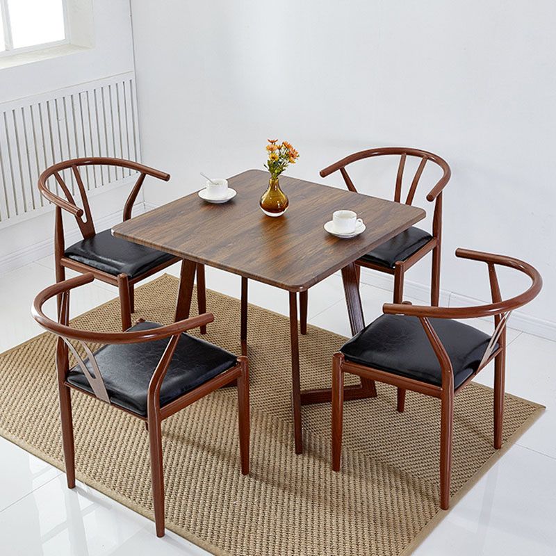 Silla de estilo moderno, silla auxiliar sin brazos con patas de metal para cocina
