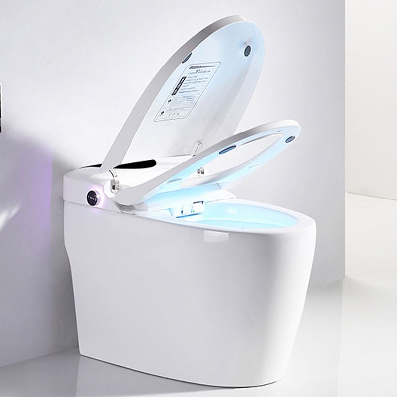 Modern Concealed Tank Toilet Skirted ABS Floor Mounted Flush Toilet with Seat