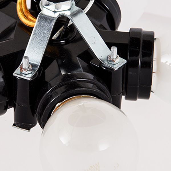 Modern Ceiling Light Brown Ceiling Mount Light with Fabric Shade for Aisle