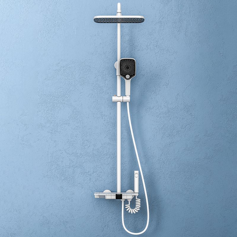Modern Brass Shower System Wall Mounted Shower Set with Handheld Shower Head