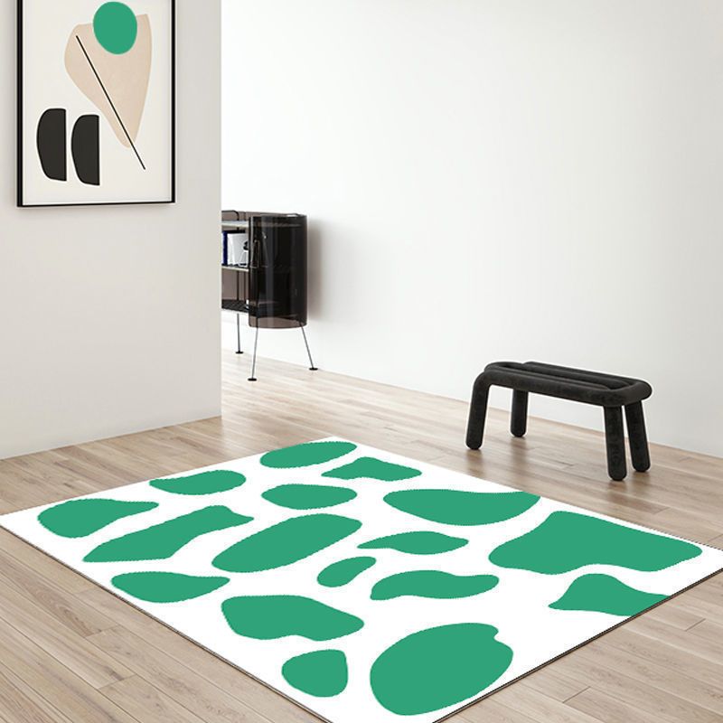 Minimalist Style Spotted Rug Polyster Indoor Rug Easy Care Area Carpet for Decoration