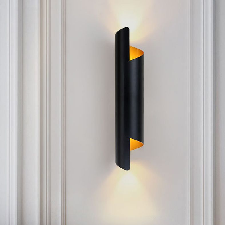 Iluminación de pared curva Minimalista Minimalista de iluminación de pared de metal para sala de estar
