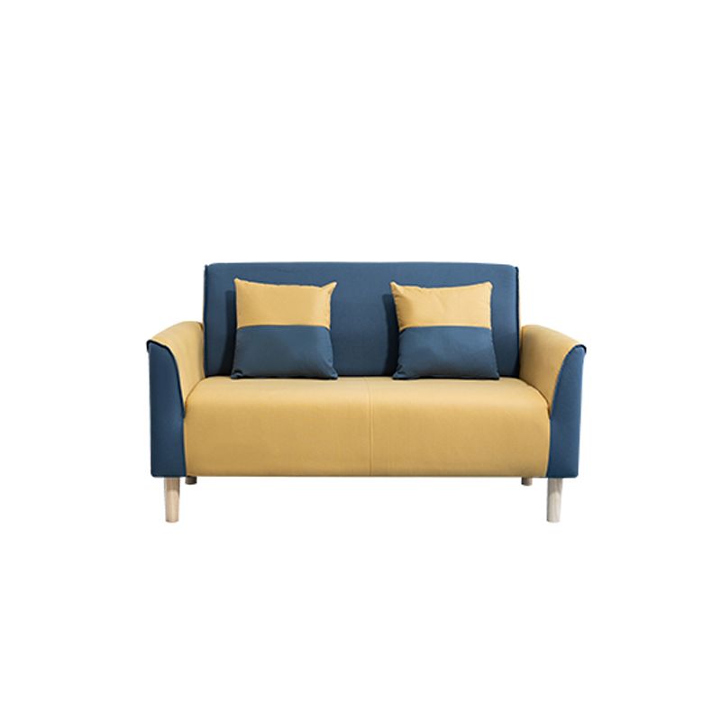 Stain Resistant Standard Sofa Pillows Included Settee with Legs