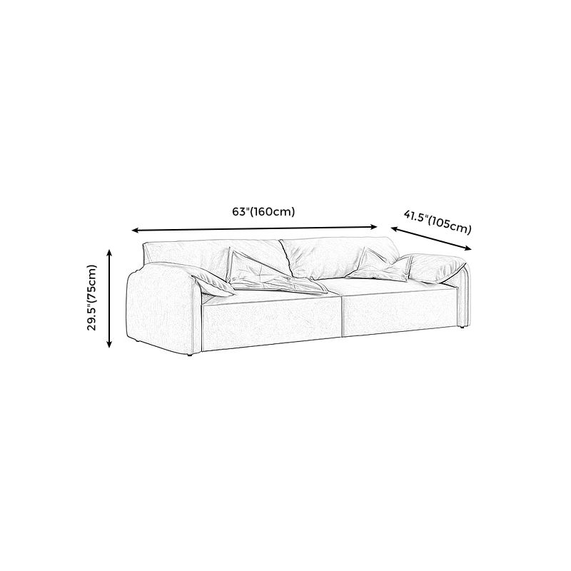 Cushions Modern Sofa 41"W Pillow Top Arm Sofa for Living Room