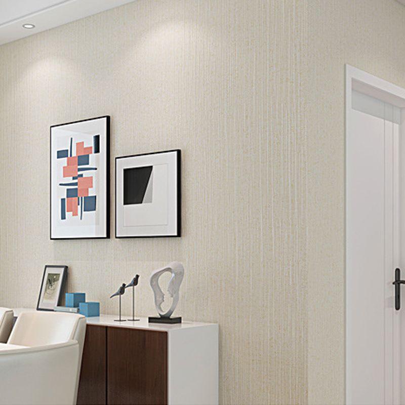 Non-Woven Wall Decor Simple Non-Pasted Textured Wallpaper Roll, 31-foot x 20.5-inch