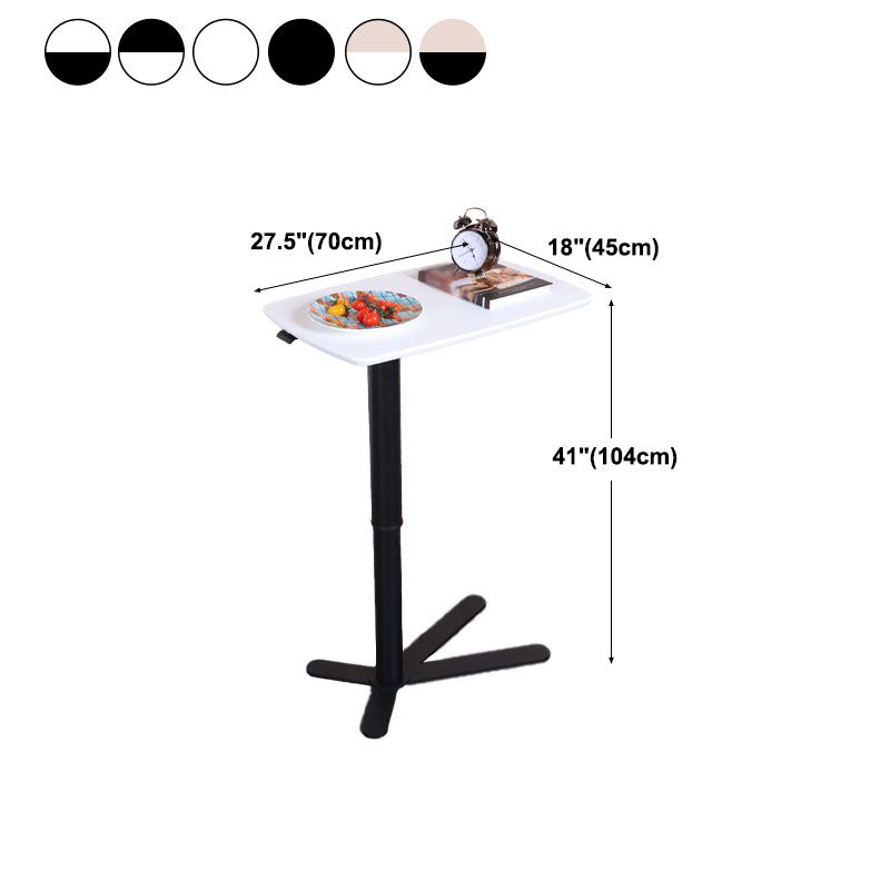 Table de bar en métal de style industriel Rectangle Top à hauteur réglable en intérieur Table du bistrot